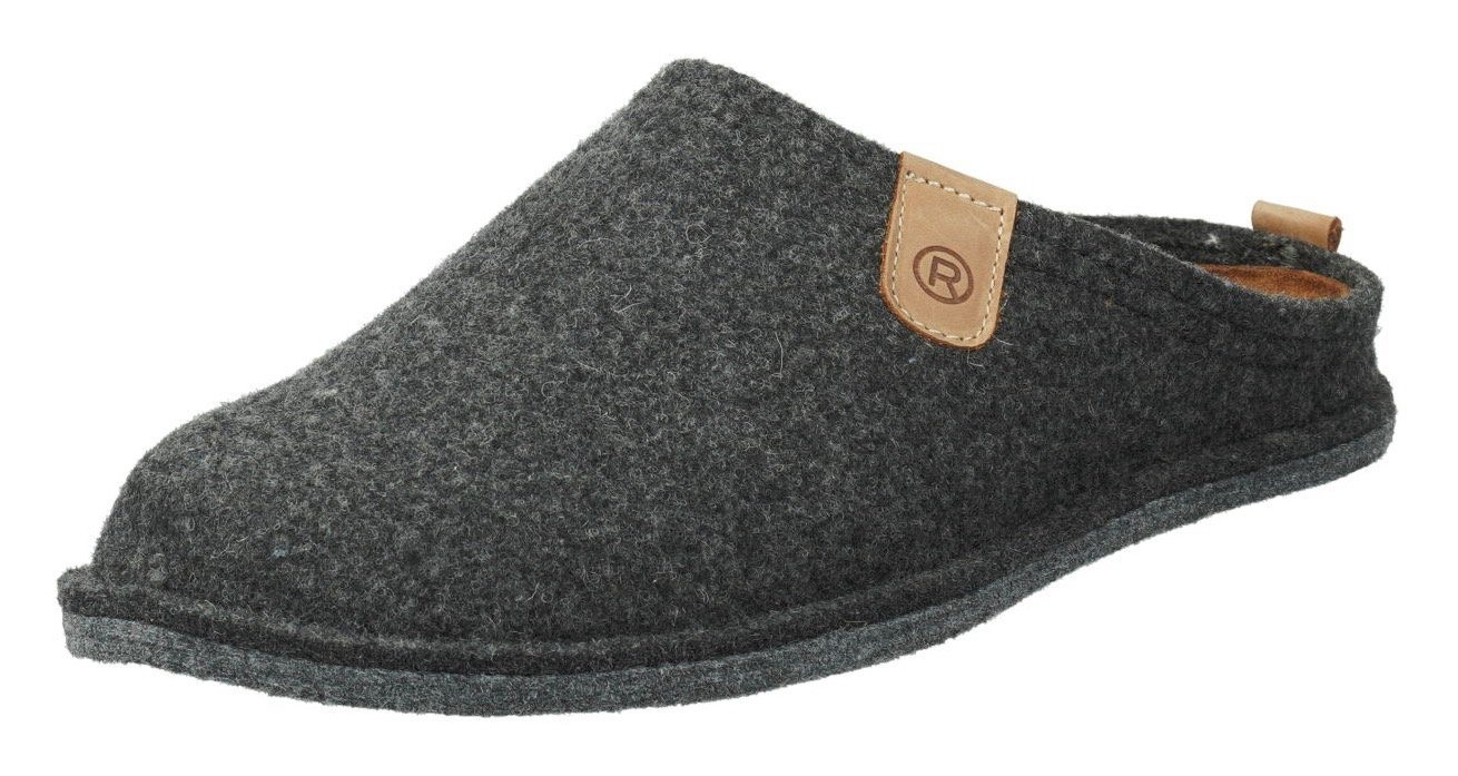 Rohde LUCCA-H Pantoffel mit herausnehmbarer Leder-Innensohle, Weite G