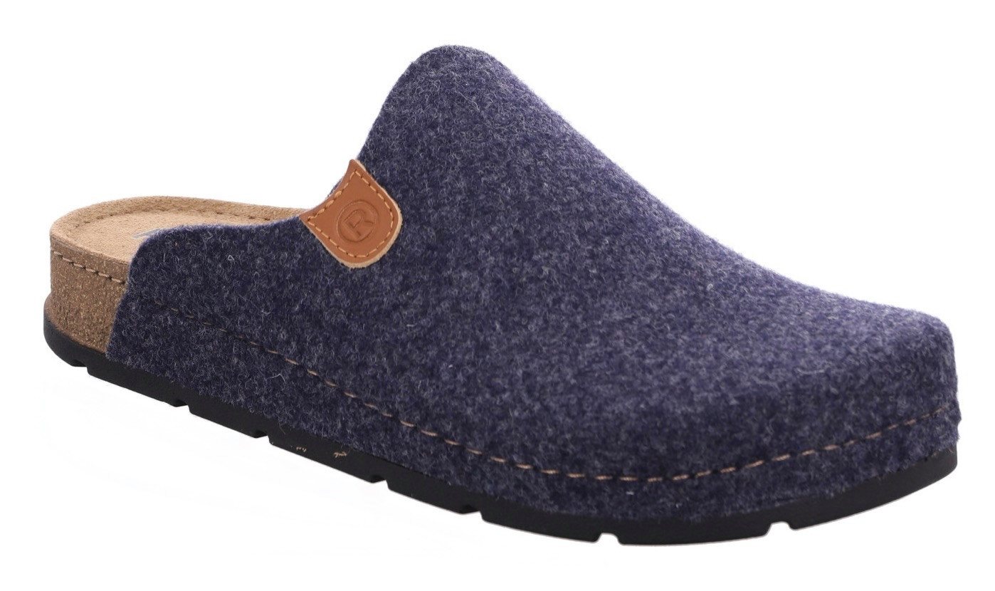 Rohde Pantoffel Hausschuh, Schlappen, Homeslipper mit innenliegender Plateausohle