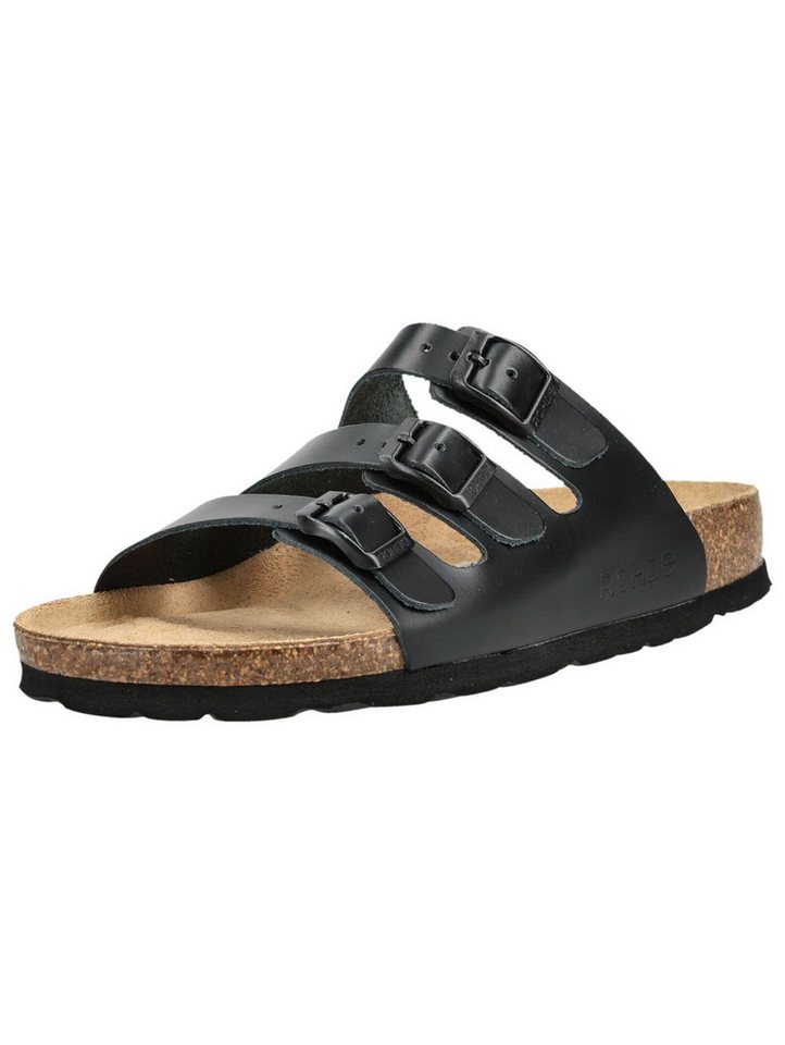 Rohde Pantoletten Leder Pantolette (schwarz)