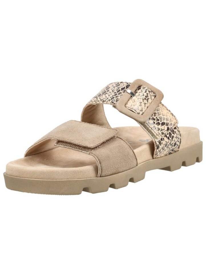 Rohde Pantoletten Veloursleder Pantolette (beige)