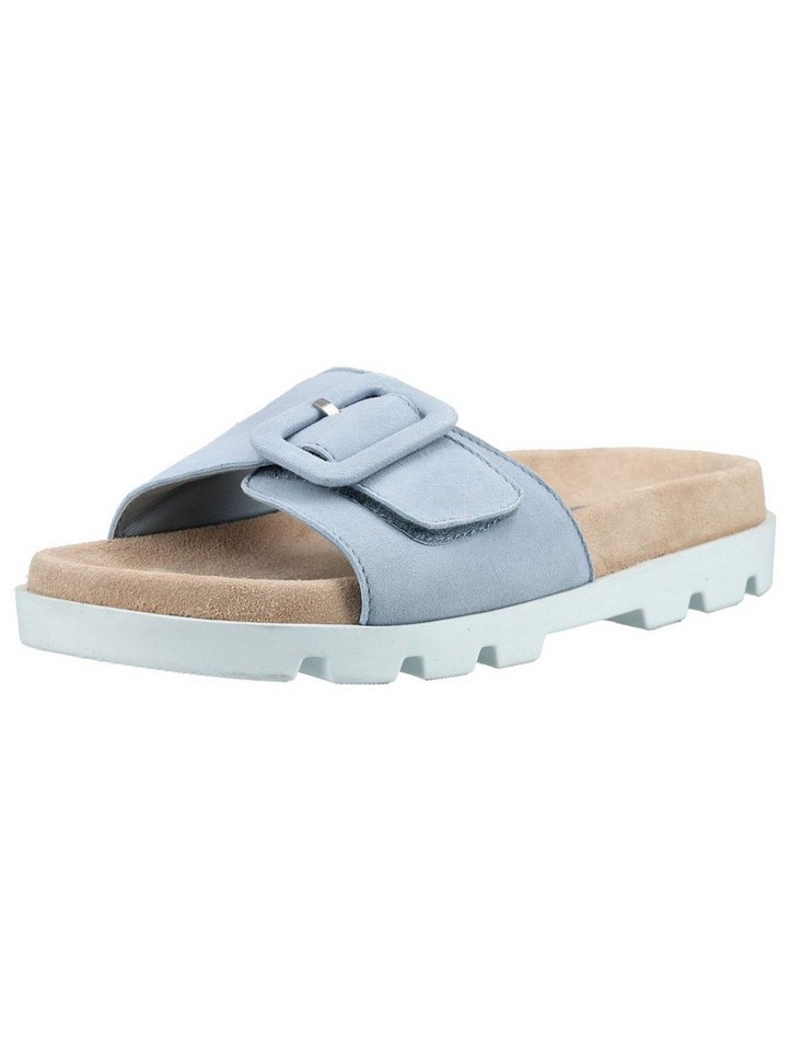 Rohde Pantoletten Veloursleder Pantolette (blau)