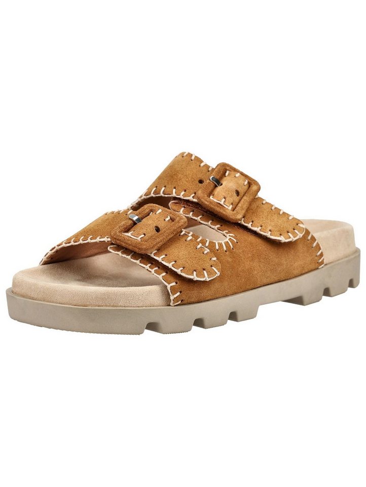 Rohde Pantoletten Veloursleder Pantolette (braun)