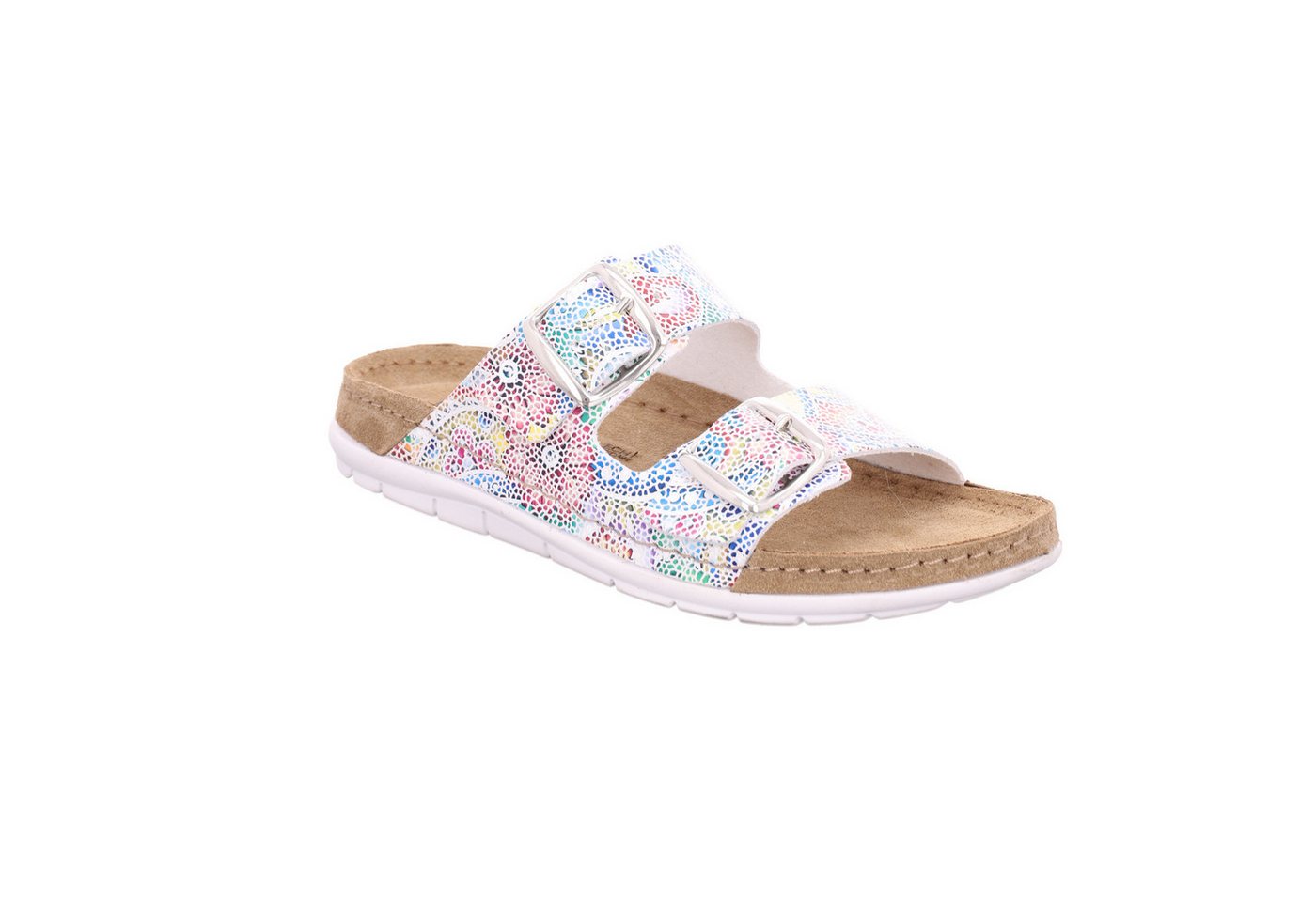 Rohde Rodigo-D Pantolette Sommerschuh, Hausschuh mit vorgeformtem Softfußbett