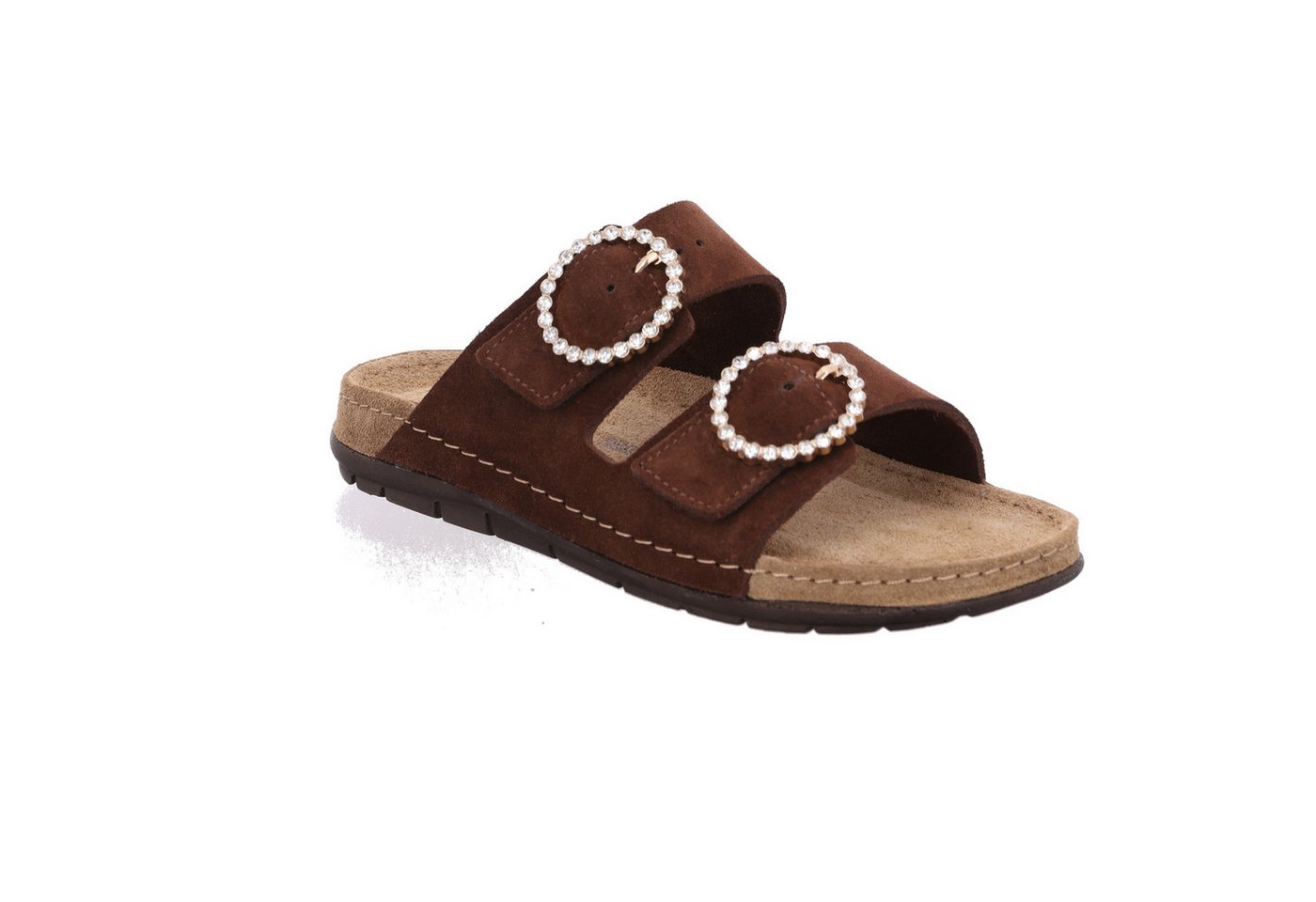 Rohde Rodigo-D Pantolette Sommerschuh, Hausschuh, Urlaubsschuh mit verstellbaren Schnallen