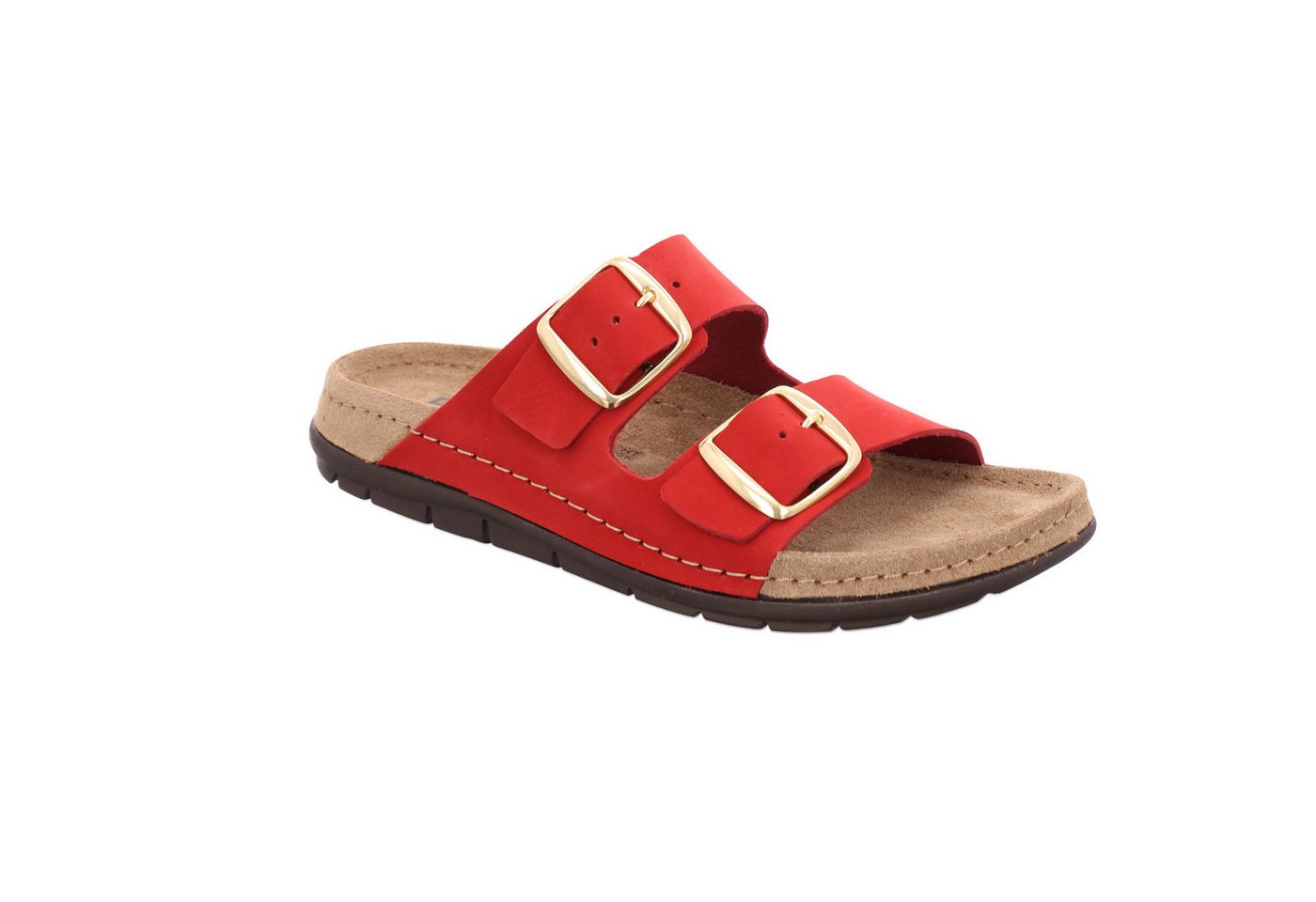 Rohde Rodigo-D Pantolette Sommerschuh, Schlappen, Hausschuh mit Schnallenverschluss