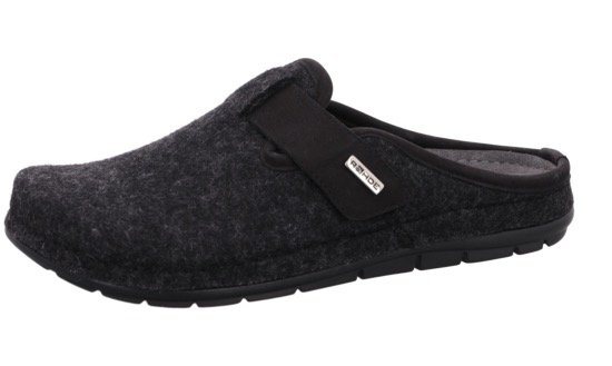 Rohde RODIGO-H Pantoffel mit Memory Schaum (schwarz)