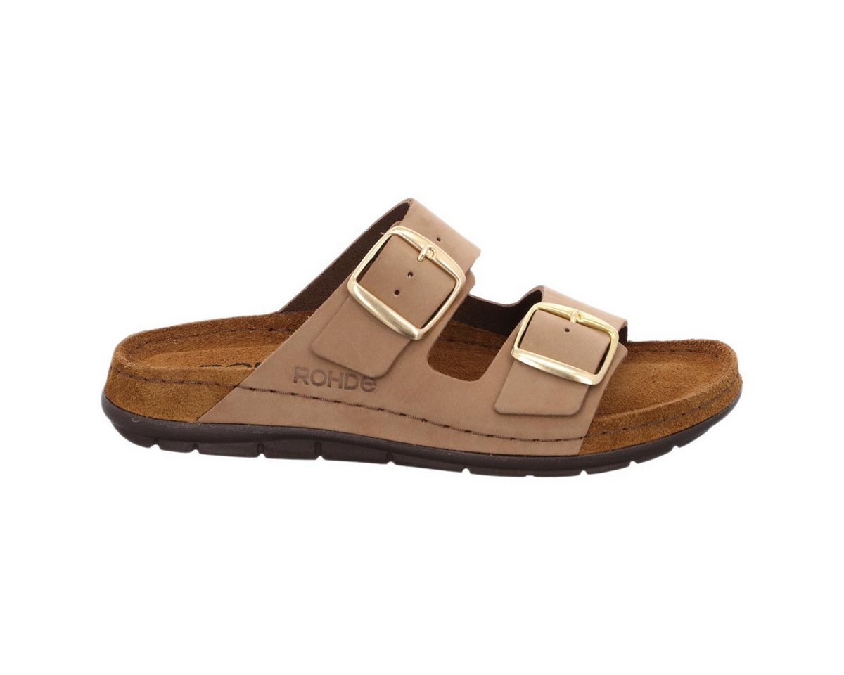Rohde Rodigo Pantolette (1-tlg) Pantoletten - Memoryfußbett, Langlebiges Naturprodukt