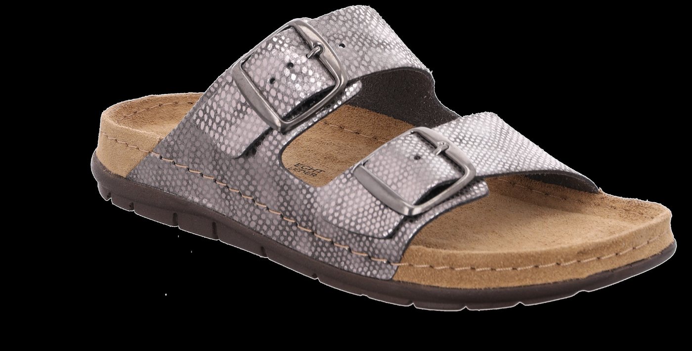 Rohde Softino weiche flexible Pantolette mit Lederfussbett gepolstert Pantolette