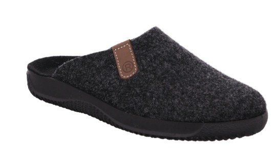 Rohde SOLTAU-H Pantoffel Hausschuh, Schlappen, Clog mit seitlichem Label