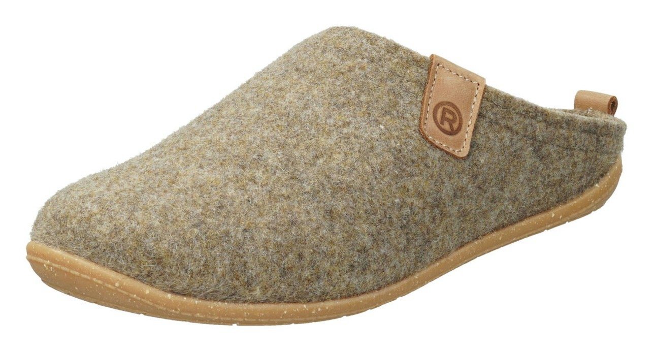 Rohde TIVOLI Pantoffel Hausschuh, Clog, Homeslipper mit herausnehmbarer Innensohle (beige)