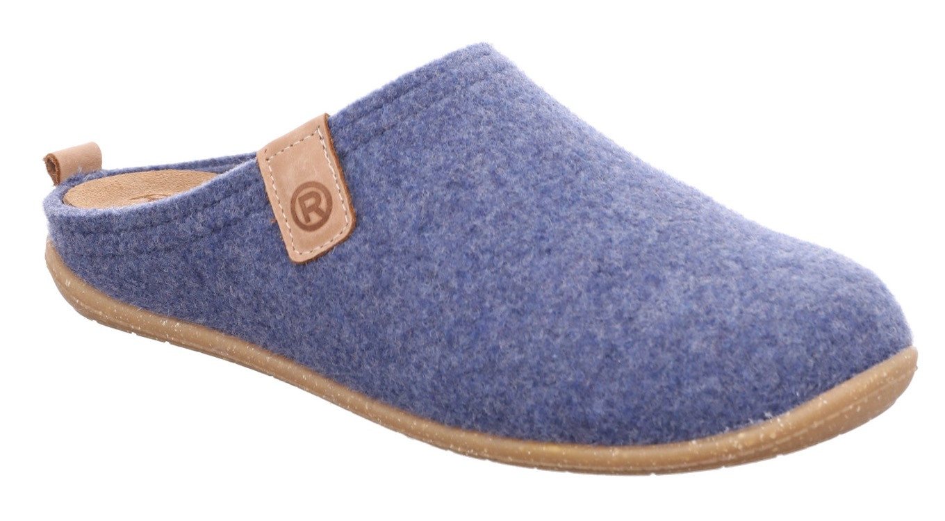 Rohde TIVOLI Pantoffel Hausschuh, Clog, Homeslipper mit herausnehmbarer Innensohle (blau)