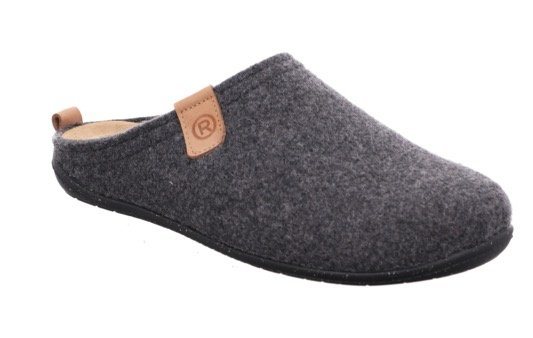 Rohde TIVOLI Pantoffel Hausschuh, Clog, Homeslipper mit herausnehmbarer Innensohle (grau)