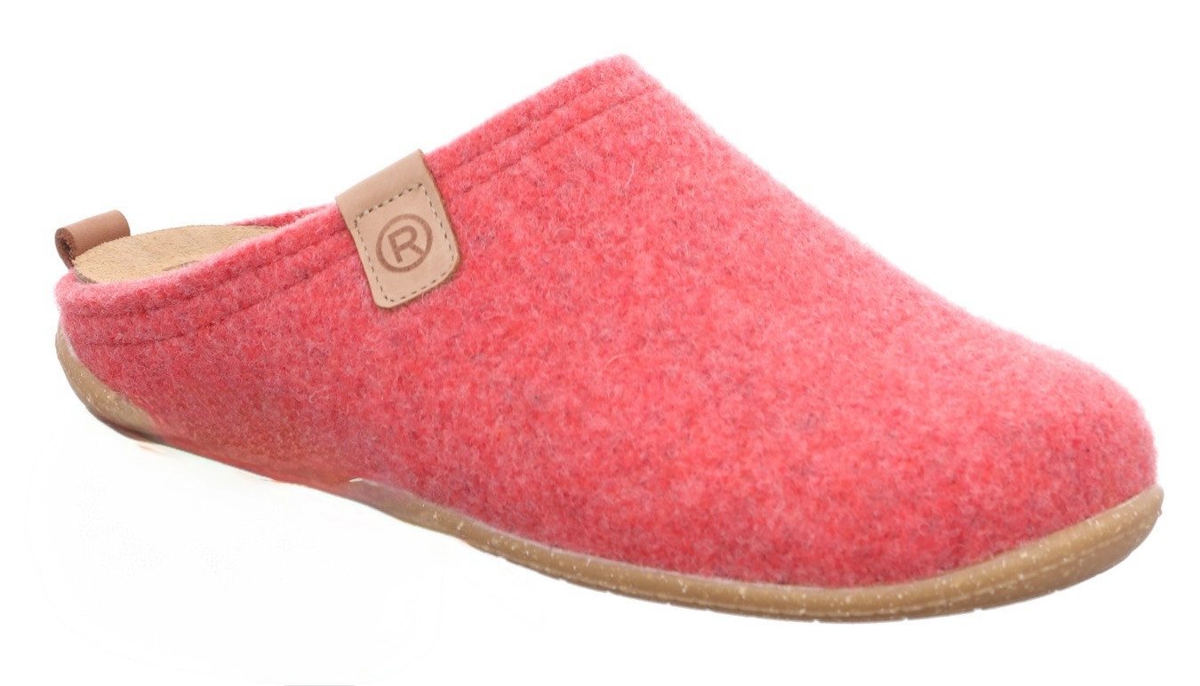 Rohde TIVOLI Pantoffel Hausschuh, Clog, Homeslipper mit herausnehmbarer Innensohle (rot)