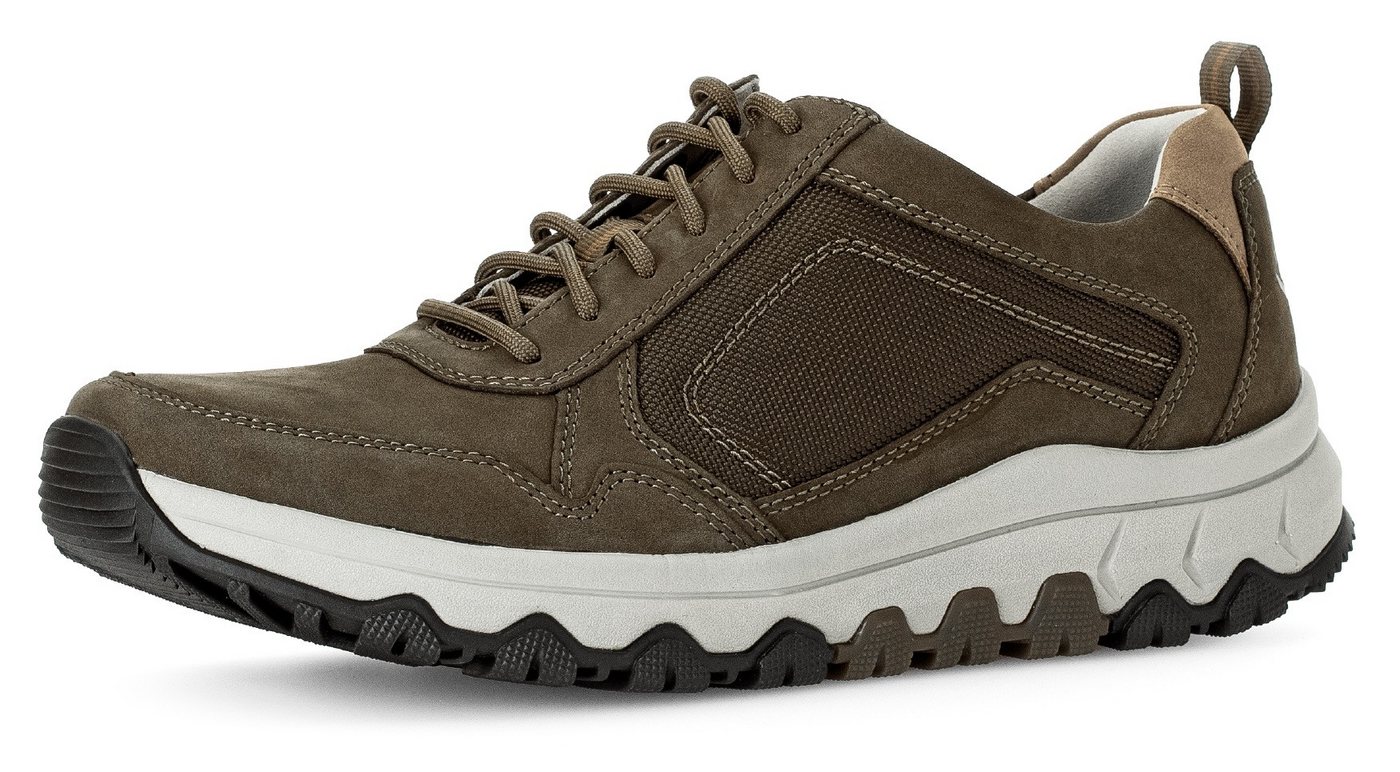 rollingsoft Keilsneaker, Freizeitschuh, Halbschuh, Schnürer mit Kontrastnähten, G-Weite