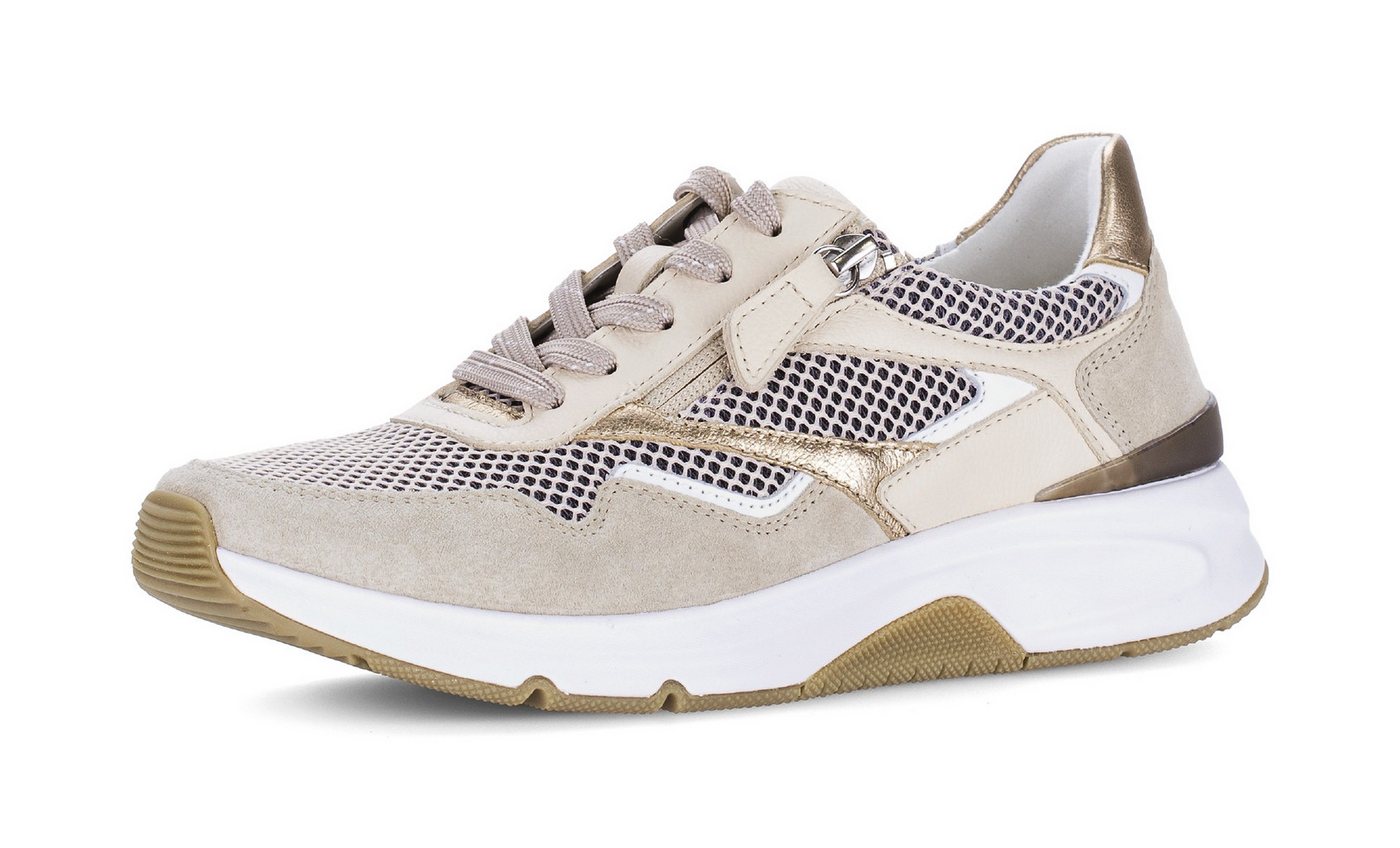 rollingsoft Keilsneaker, Freizeitschuh, Halbschuh, Schnürschuh, Außenreißverschluss, G-Weite