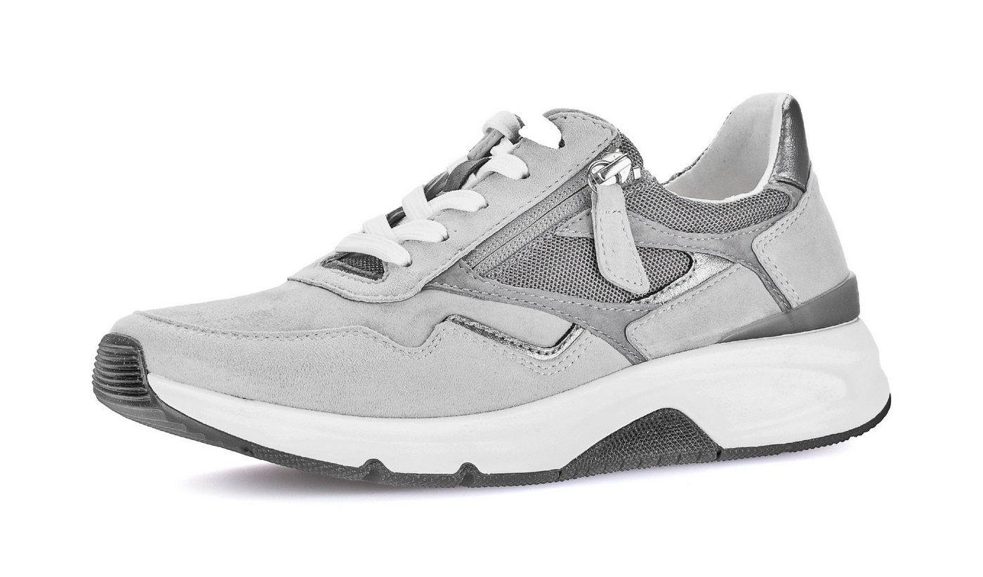rollingsoft Keilsneaker, Freizeitschuh, Halbschuh, Schnürschuh, Außenreißverschluss, G-Weite