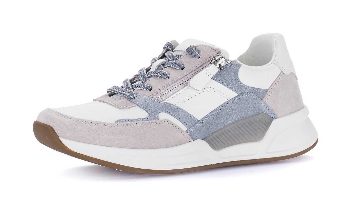 rollingsoft Keilsneaker, Freizeitschuh, Halbschuh, Schnürschuh mit Kontrastbesätzen, G-Weite