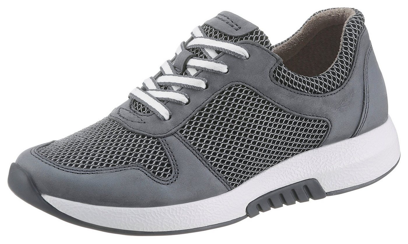 rollingsoft Keilsneaker, Freizeitschuh, Halbschuh, Schnürschuh mit Logo an der Ferse