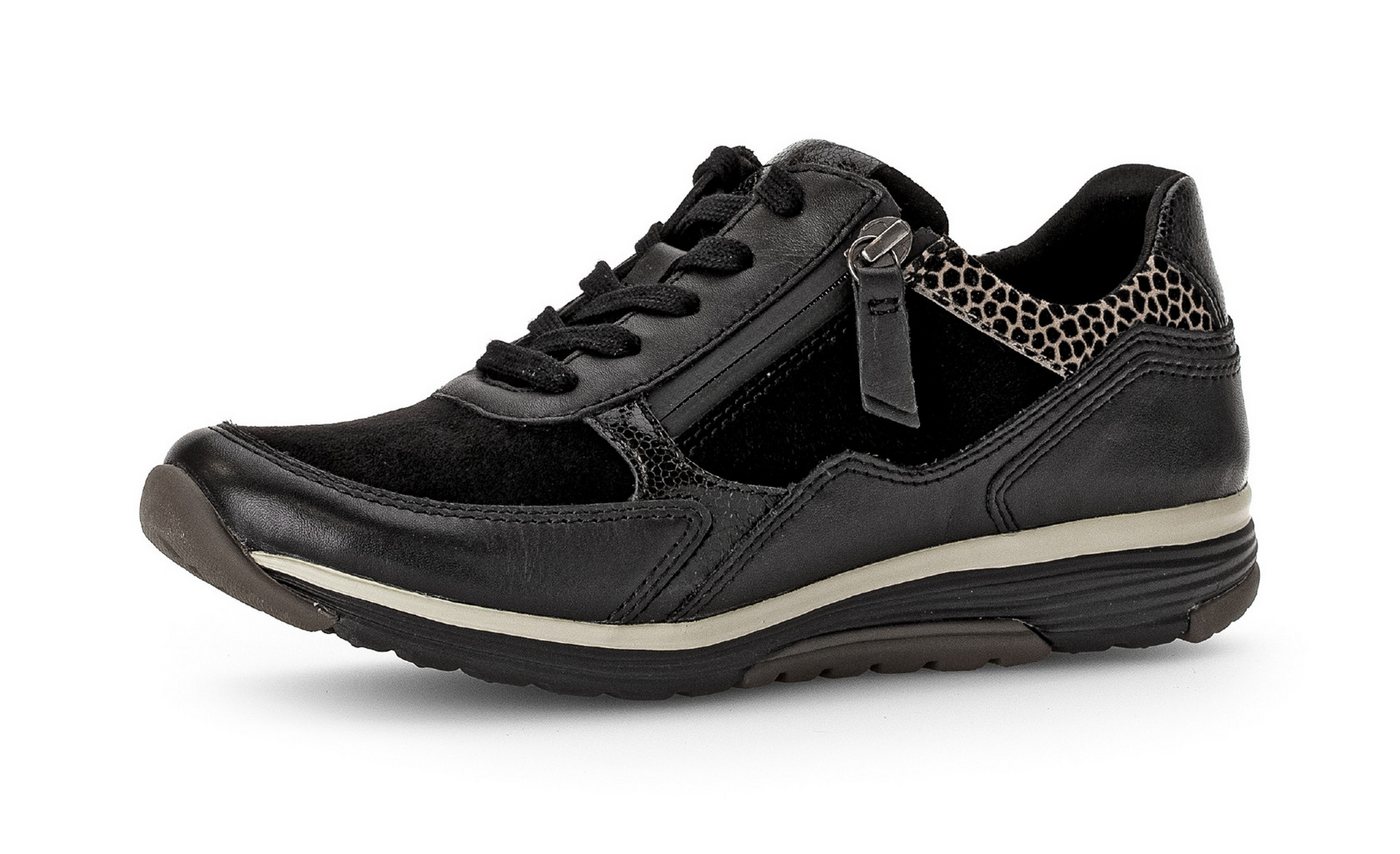 rollingsoft Keilsneaker, Komfortschuh, Halbschuh, Schnürschuh mit Logo an der Ferse