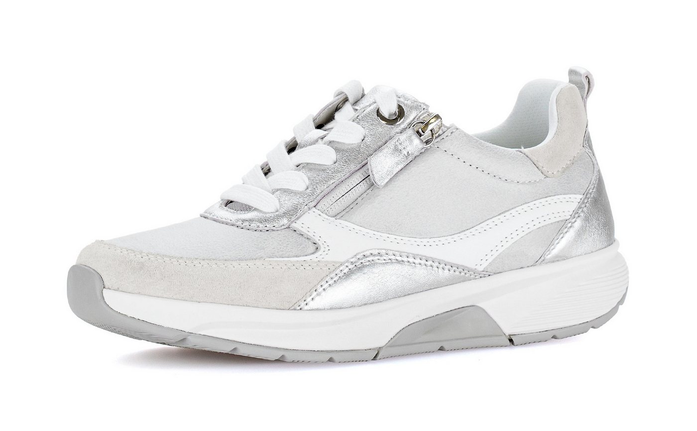 rollingsoft Plateausneaker, Freizeitschuh, Halbschuh, Schnürschuh mit Kontrastbesatz, G-Weite