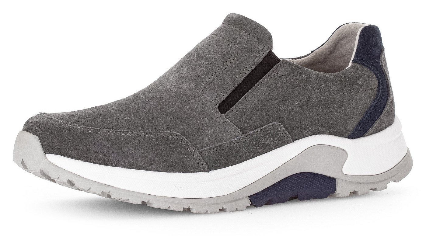 rollingsoft Slipper Schlupfschuh, Komfortschuh mit seitlichem Stretcheinsatz, Weite G