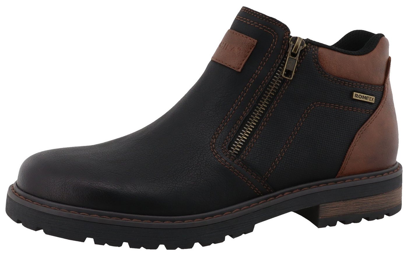 ROMIKA Bikerboots Bikerboots, Stiefelette mit Reißverschluss