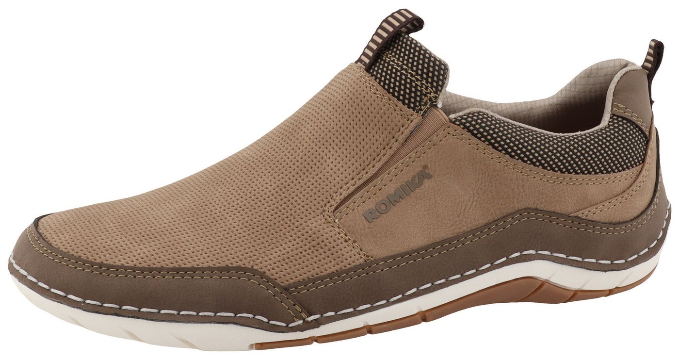 ROMIKA Slipper, Halbschuh, Schlupfschuh, Herrensneaker mit Wechselfußbett