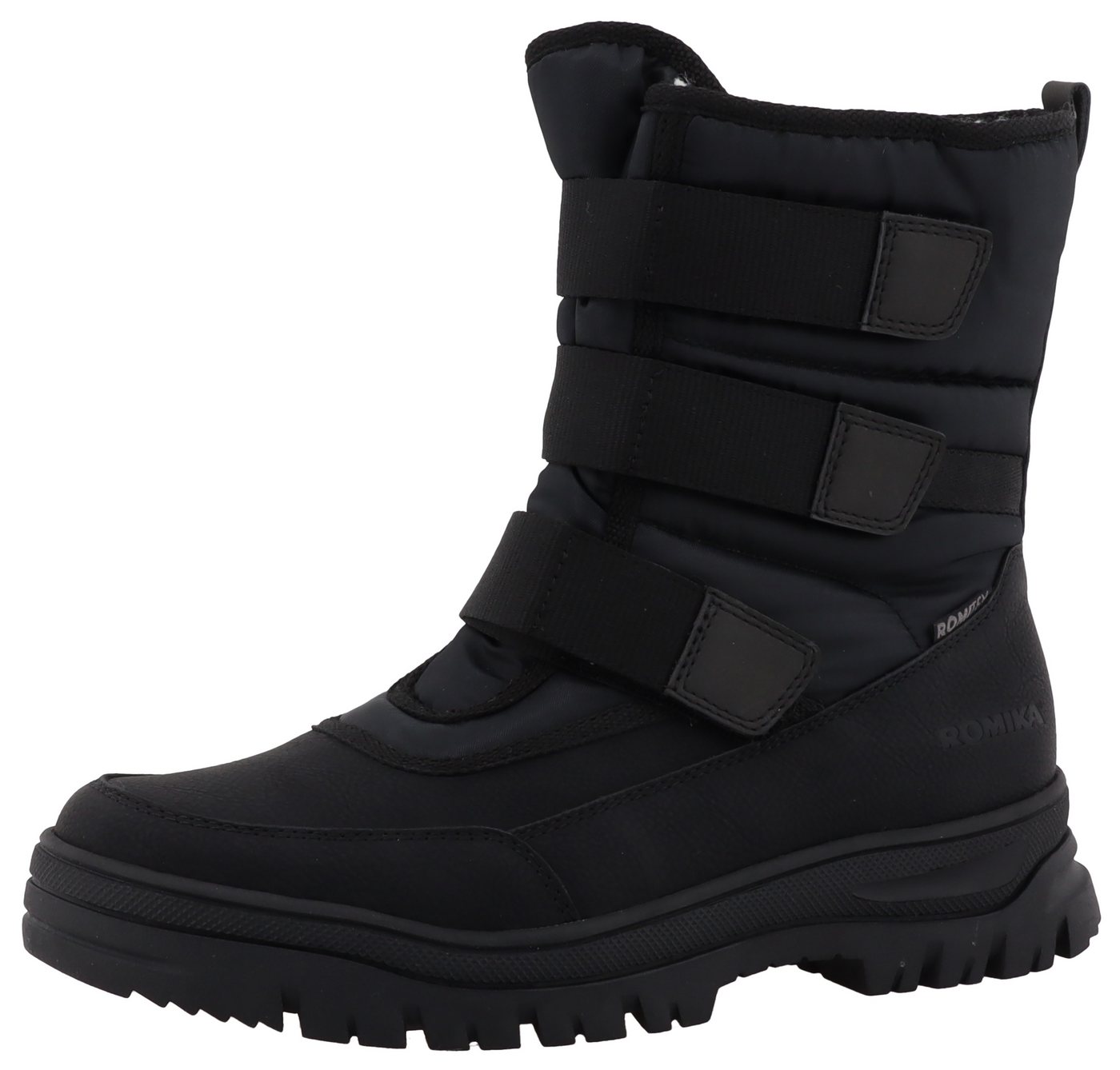 ROMIKA Winterboots Keilabsatz, Schnürboots, Outdoorschuh mit Innenreißverschluss (schwarz)