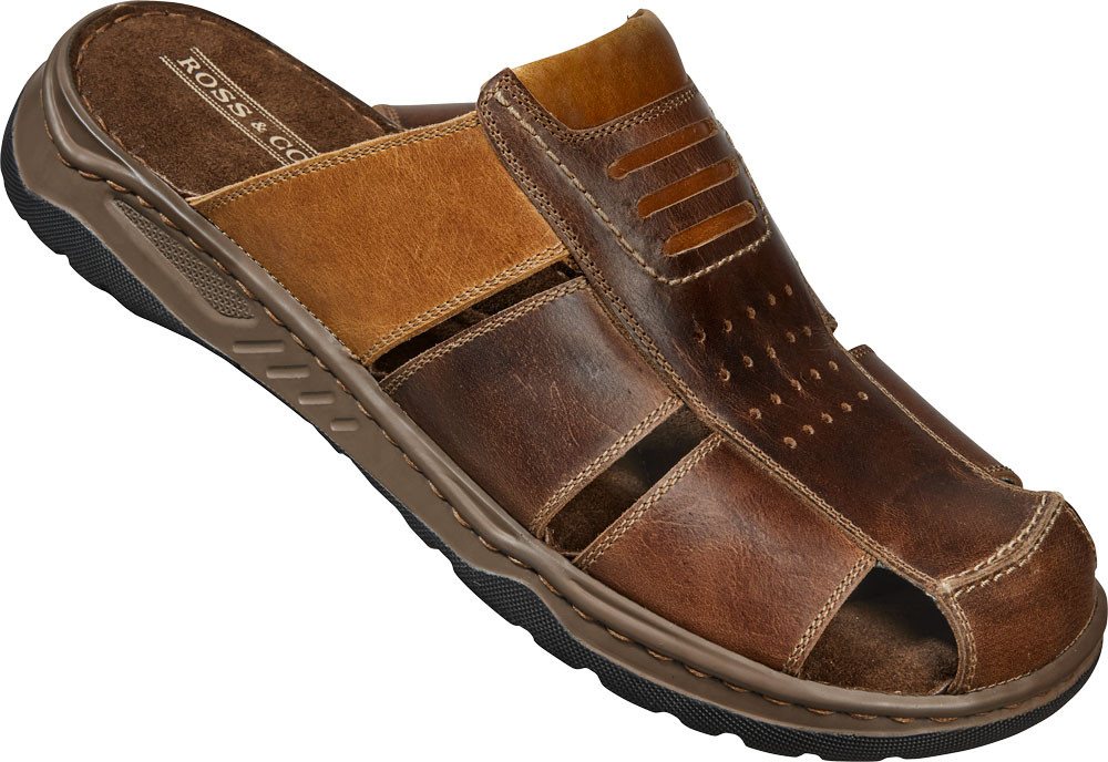 Ross & Cole Pantolette Hoher Tragekomfort durch echtes Leder