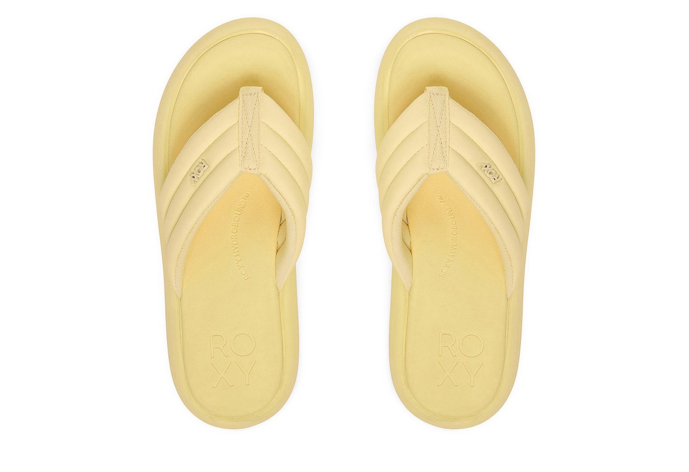 Roxy Damen-Flip-Flops, gelb Badepantolette