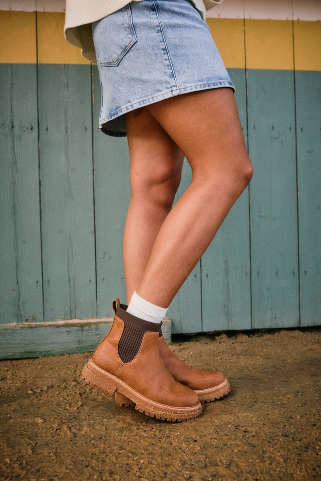 Roxy JEYNA Chelseaboots Ankleboots, Schlupfboots, Stiefelette, wasserabweisend