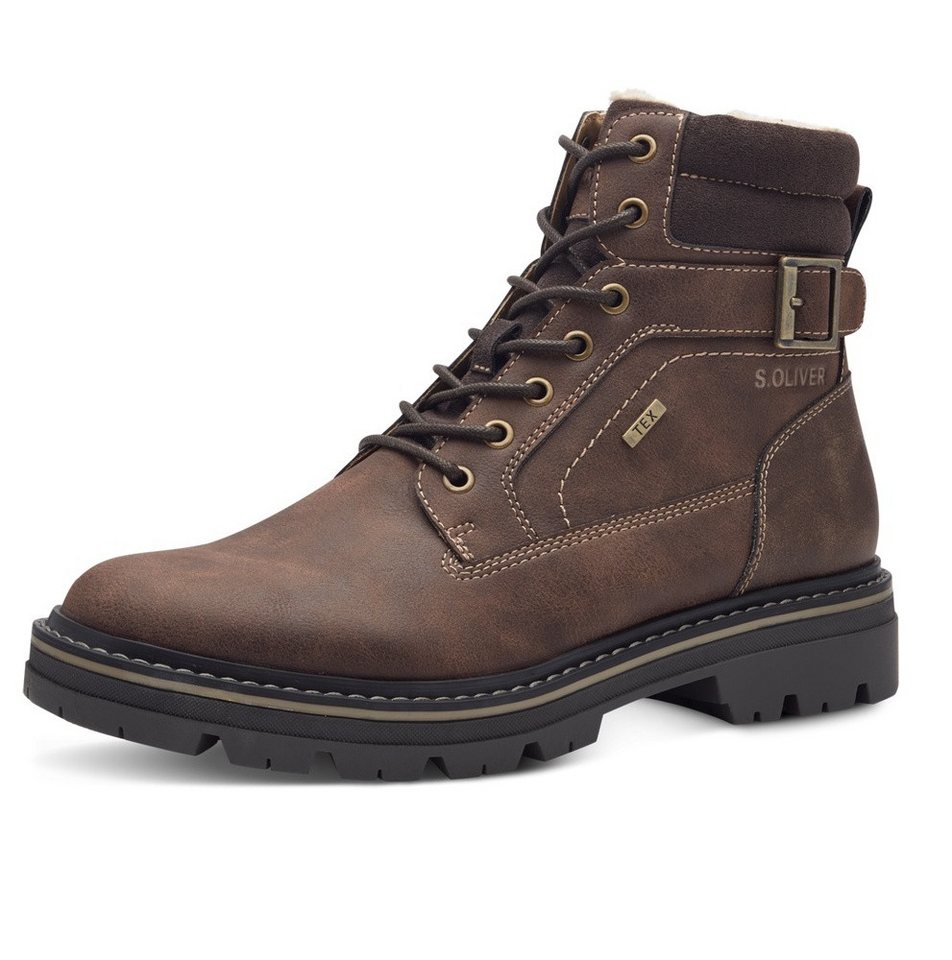 s.Oliver 5-16244-43 (wasserdicht) dunkelbraun Herren Winterstiefel