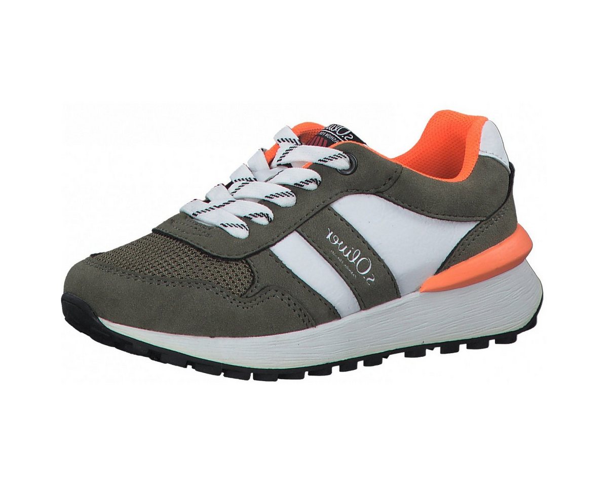 s.Oliver 5-43102-28-730 mit Soft Foam khaki Kinder Sneaker