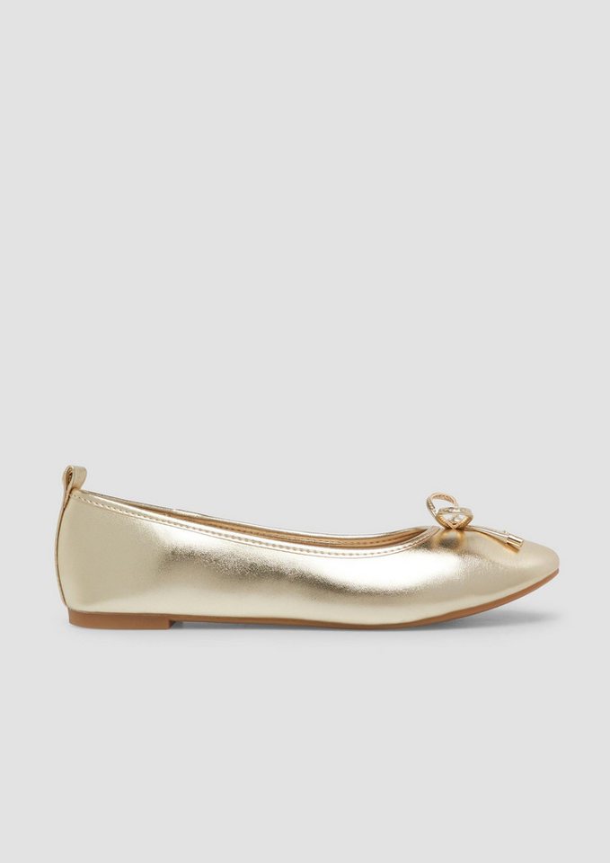 s.Oliver Ballerinas Ballerina Ballerinas mit Schleife und Leo-Print