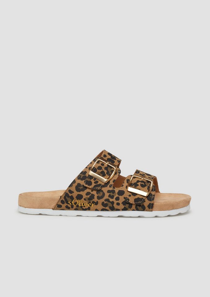s.Oliver Pantoletten Schnürschuh Pantoletten mit Verschluss-Details