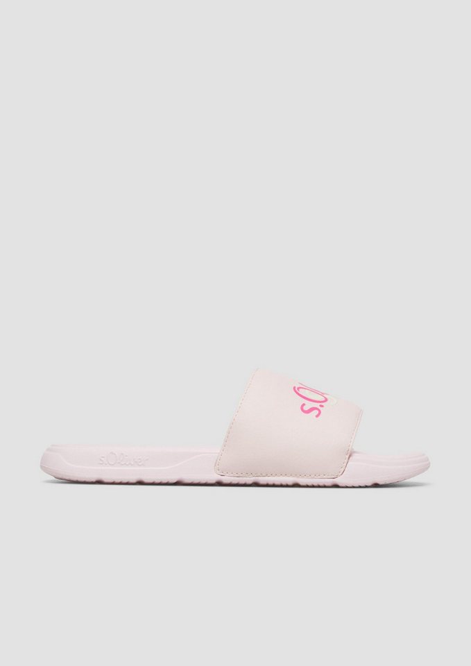 s.Oliver Pantoletten Slipper Pantoletten mit Logo