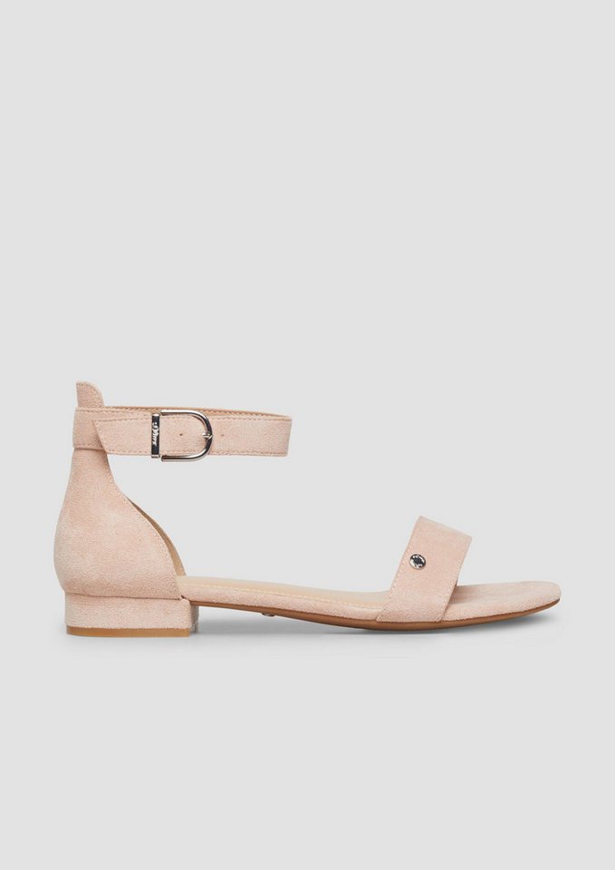 s.Oliver Sandalen Sandale Sandalen in Leder-Optik (rosa)