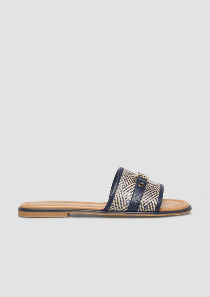 s.Oliver Sandalen Sandale Slides mit Flecht-Design