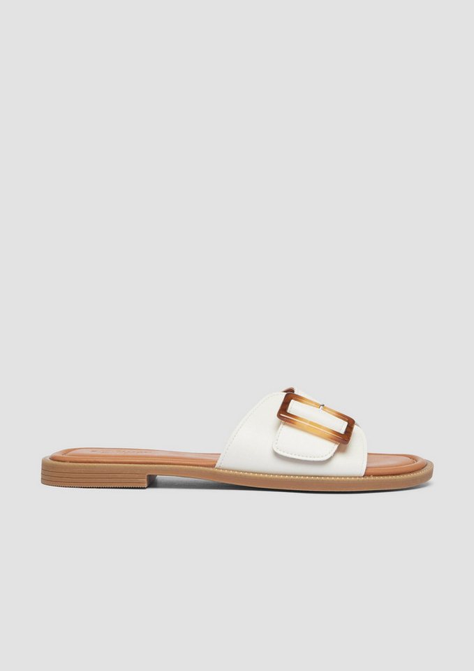 s.Oliver Sandalen Sandale Slides mit Schmuck-Detail