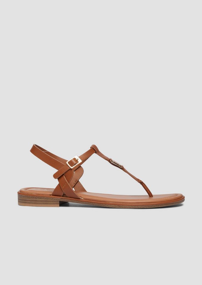 s.Oliver Sandalen Sandale Zehentrenner in Leder-Optik (8755_zimt)