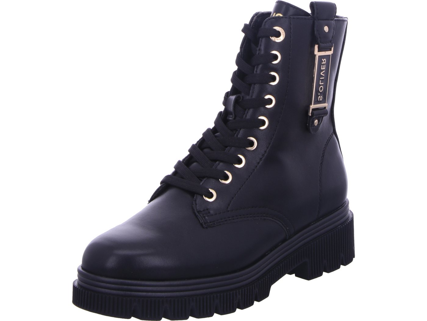 s.Oliver Schnürboots 100% vegan (schwarz)