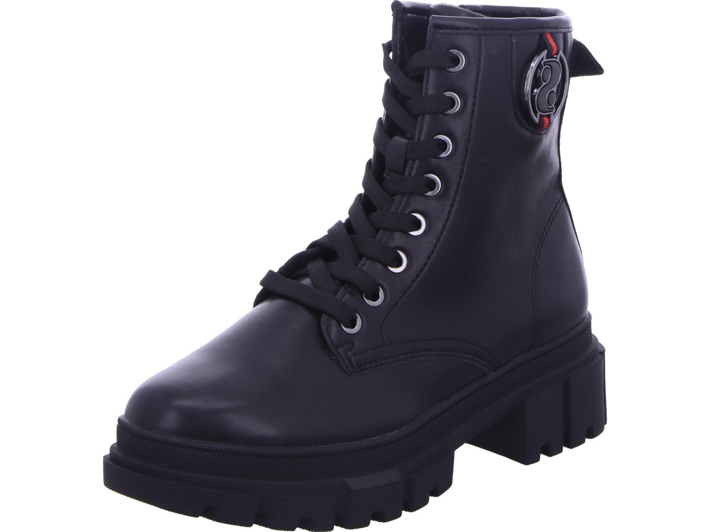 s.Oliver Schnürboots 100% vegan (schwarz)