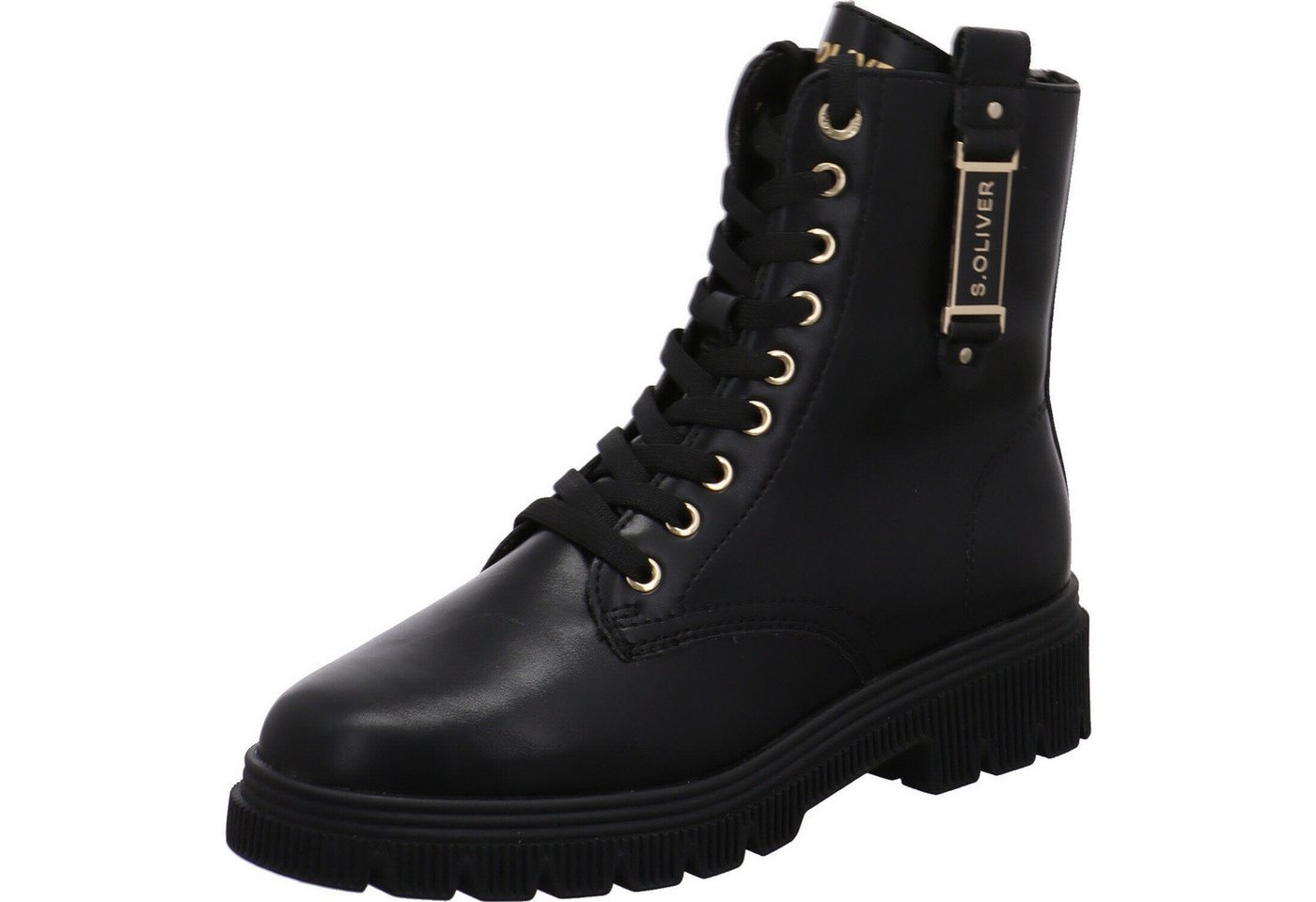 s.Oliver Schnürboots (schwarz)