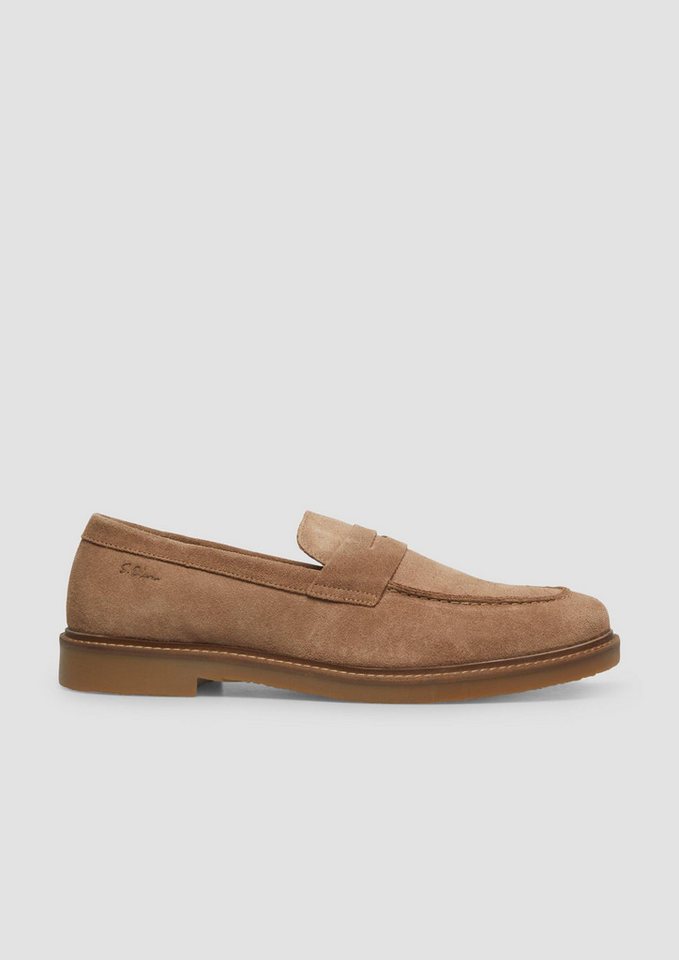 s.Oliver Slipper Schnürschuh Elegante Loafer aus Leder (braun)