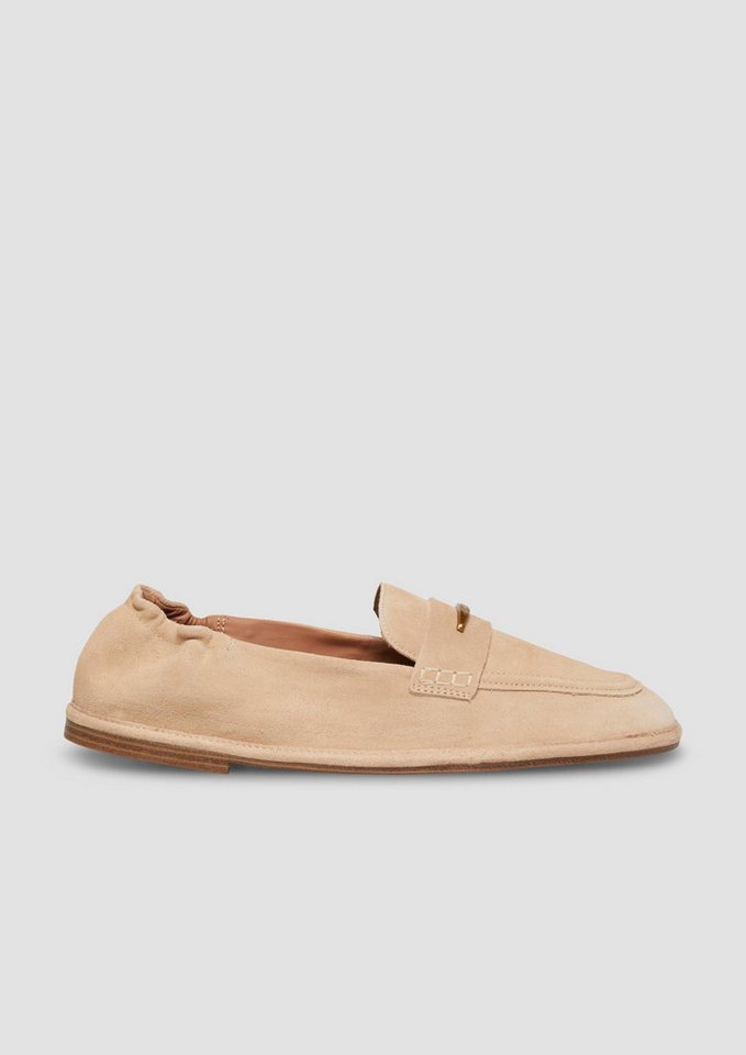 s.Oliver Slipper Schnürschuh Leder-Loafer mit dekorativem Detail