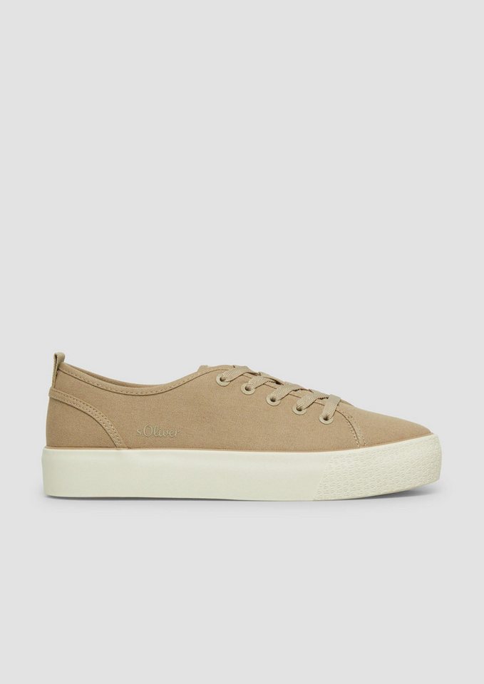s.Oliver Sneakers Sneaker Cleaner Sneaker mit Plateausohle (grün)