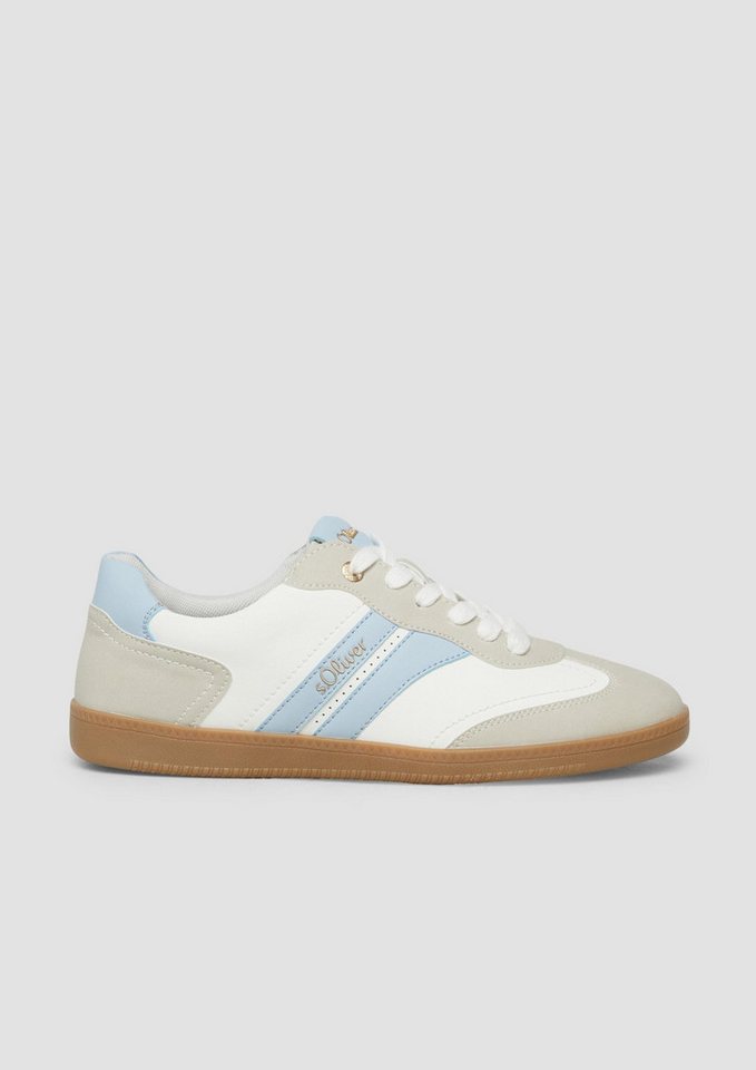 s.Oliver Sneakers Sneaker Sneaker aus Lederimitat (blau/bunt)