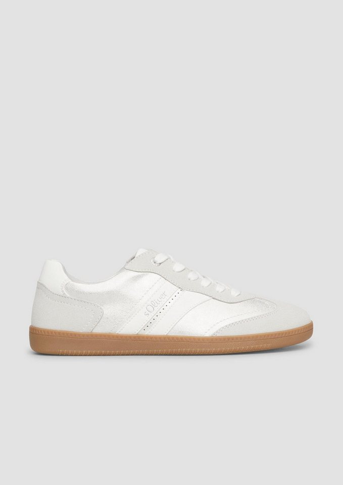 s.Oliver Sneakers Sneaker Sneaker aus Lederimitat (bunt/silber)