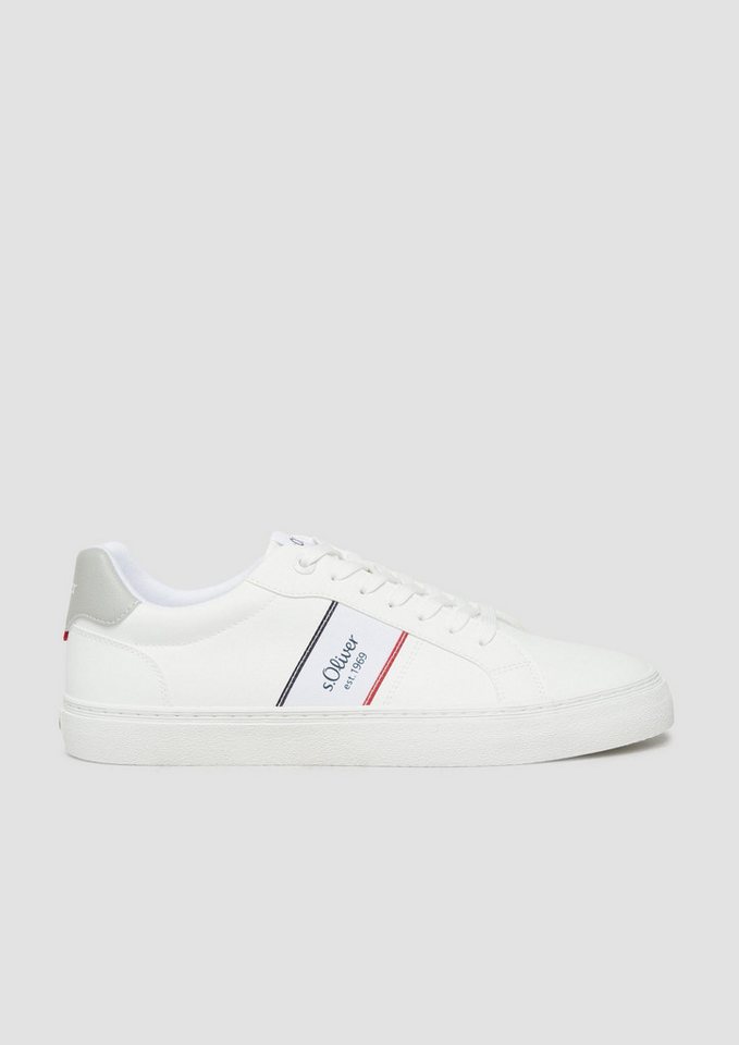 s.Oliver Sneakers Sneaker Sneaker in Leder-Optik (weiß)