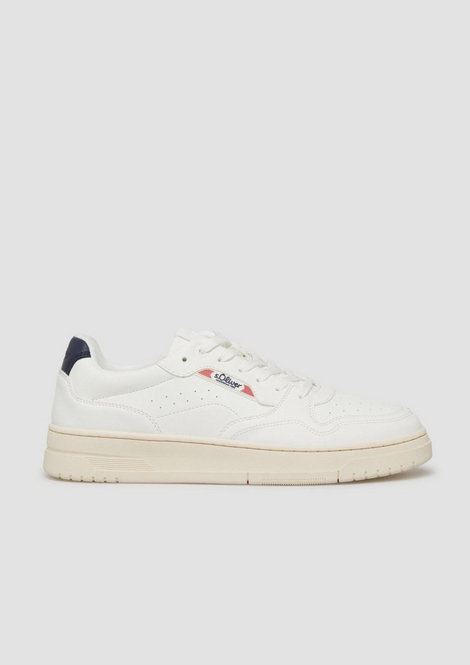 s.Oliver Sneakers Sneaker Sneaker in Leder-Optik (weiß)